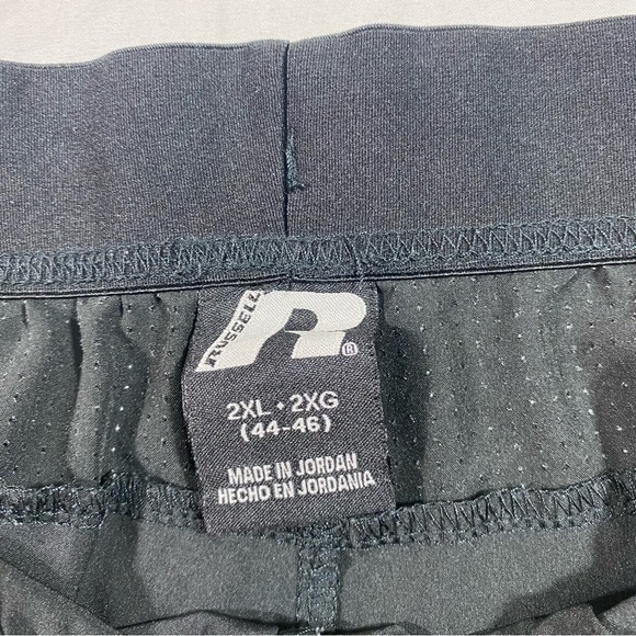 Russell’s Athletic Running Shorts Black Workout casual Shorts 2XL Active… - Picture 2 of 12